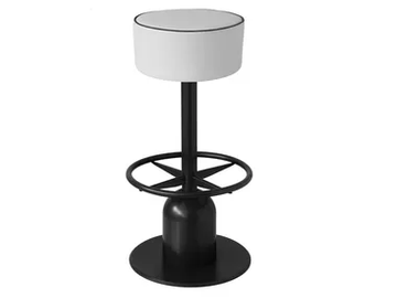 TYPHA - High iron stool with integrated cushion by Vela Arredamenti - view 2